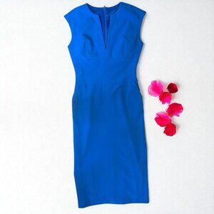 Ava & Aiden royal blue sheath dress